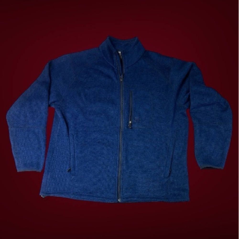 Avalanche Men's Zip-Up Sweater in Blue Size 2X